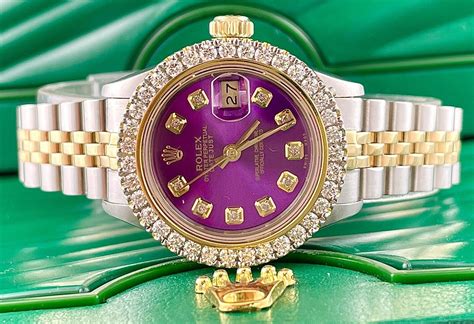 women's purple rolex|rolex purple face.